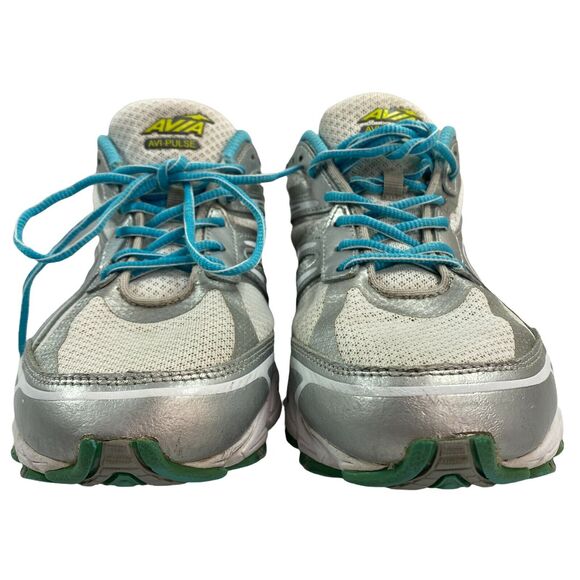 AVIA AVI-PULSE WOMENS SIZE 9 GRAY AND BLUE Gel Foam Shoes - Picture 2 of 9